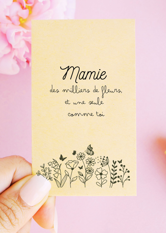 Sachets de graines - "Mamie, milliers de fleurs"