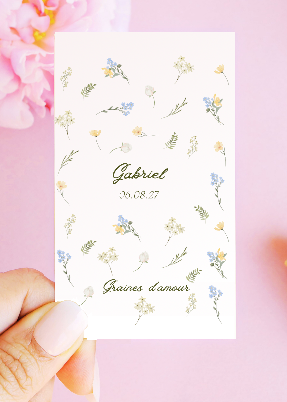 Sachets de graines - "Fleurs bleues"