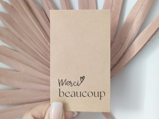 Sachet de graines à semer où il y a ecrit en bas du sachet "merci beaucoup"