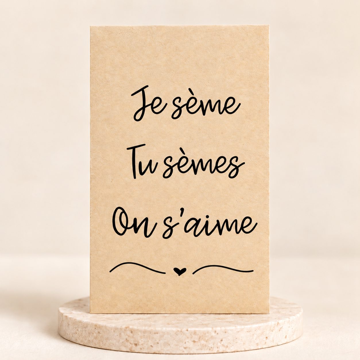Sachet de graines prêt à offrir pour une petite attention