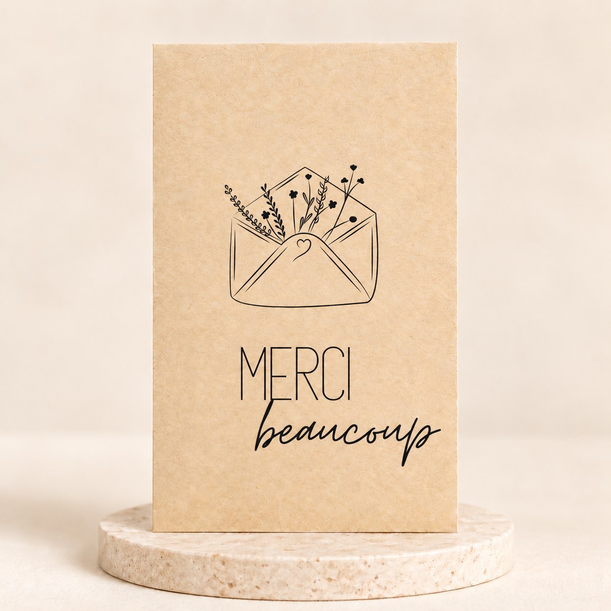 Sachets de graines - "Merci beaucoup - Enveloppe fleurs"